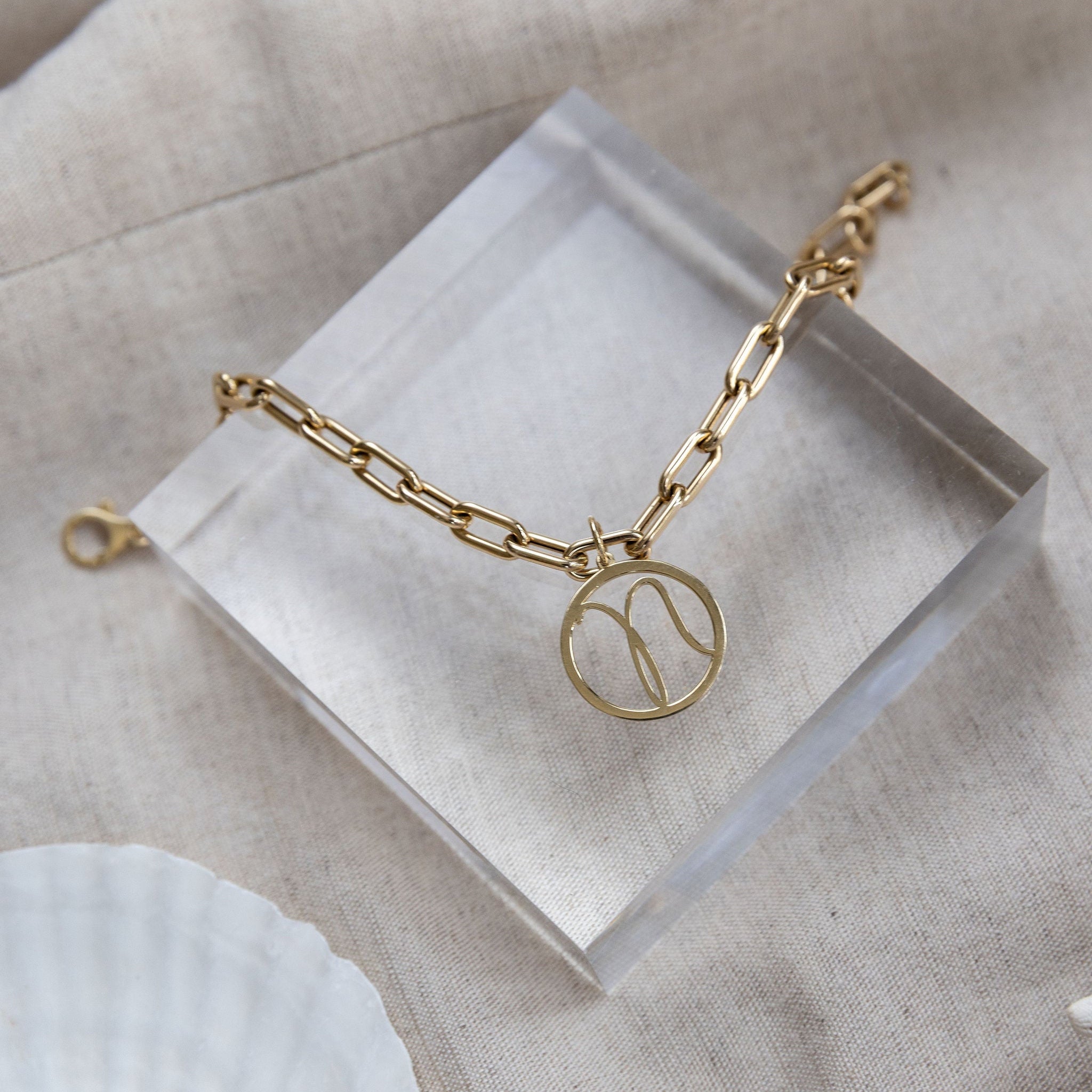 HANDWRITTEN SCRIPT COCCO CHARM in 14k gold